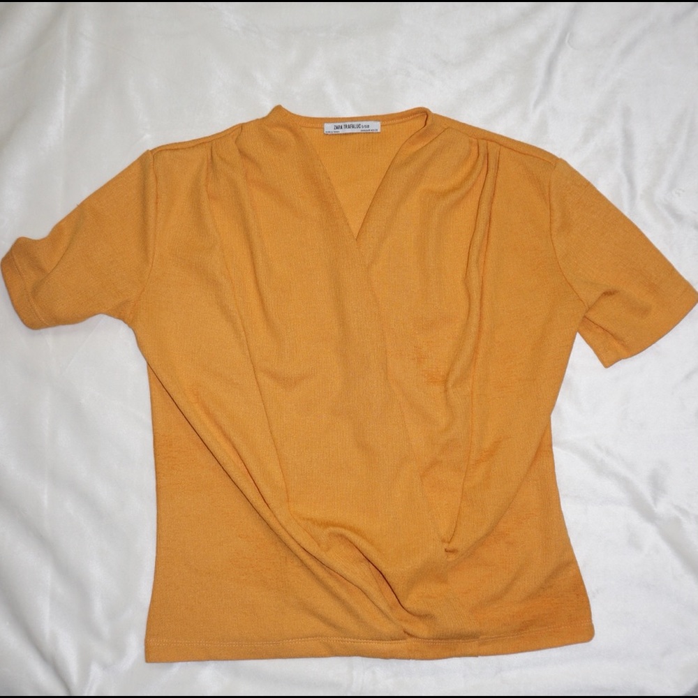 ZARA Wrap Front Blouse